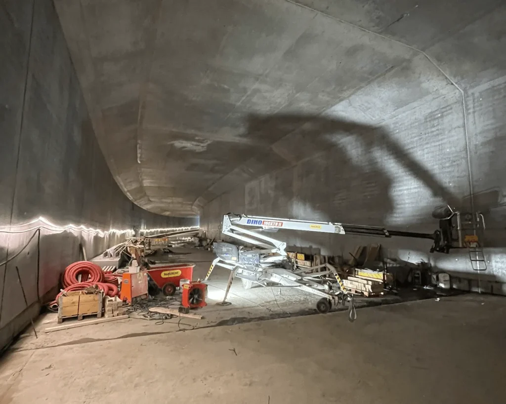 Tunnelfuging lift